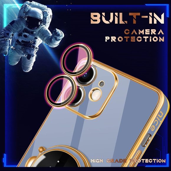 for iPhone 11 Case Astronaut Cute Girls Women Girly Unique Blue Phone Cases - Picture 4 of 7